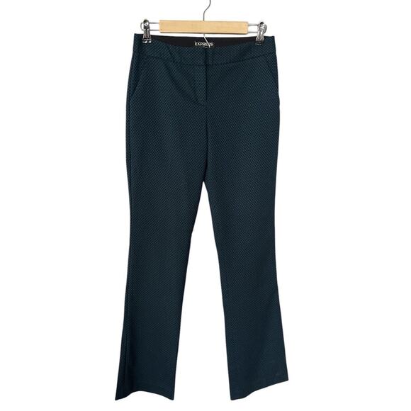 Express The Columnist Blue Green Check Pants Size 2 - Picture 1 of 5